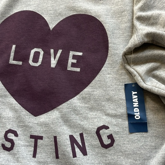 NWT Old Navy “everlasting love” sweatshirt - Picture 9 of 10